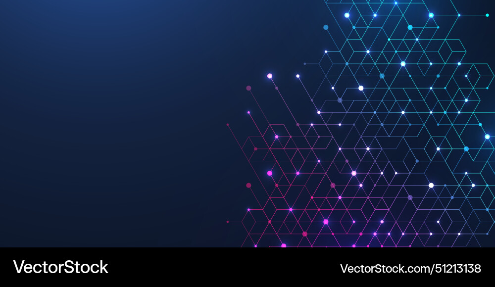 Technology abstract lines and dots connect Technology abstract lines and dots connect vector image