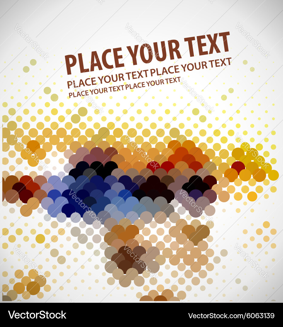 Abstract circle background vector image