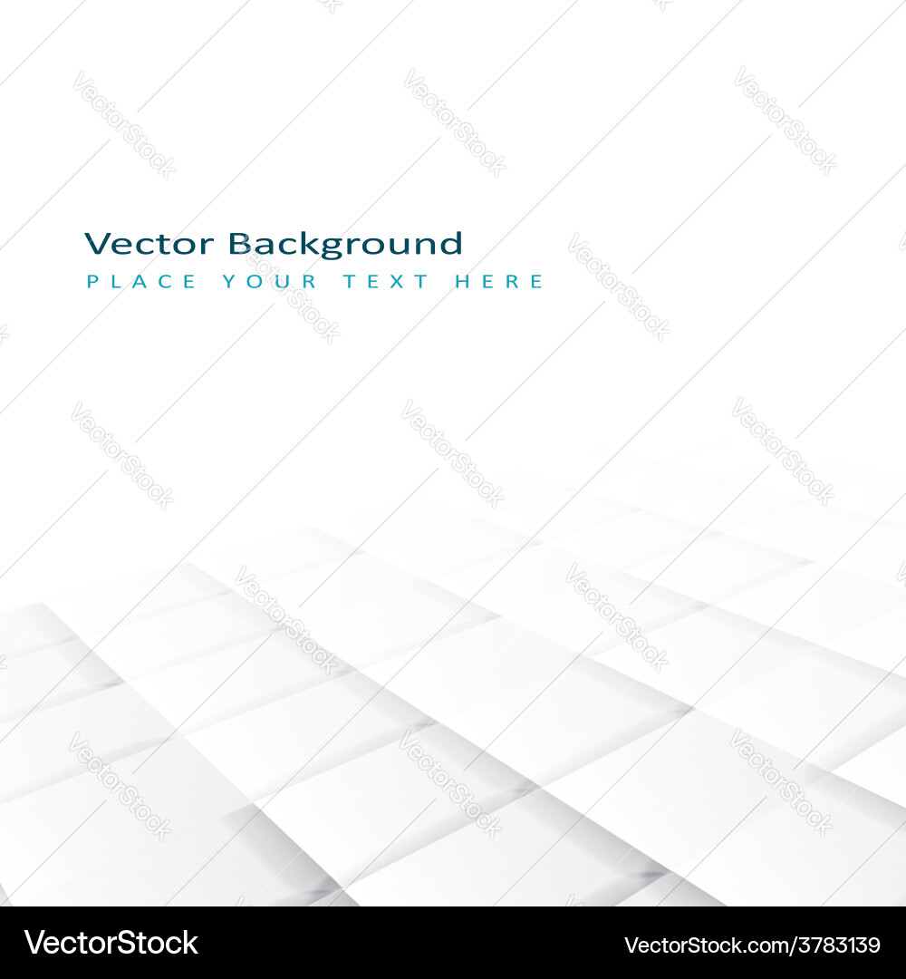 Abstract perspective background with square tiles vector image