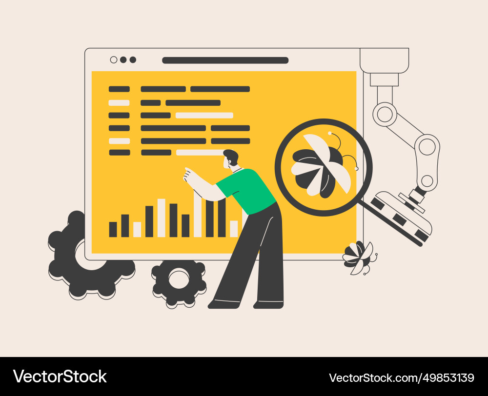 Automated testing abstract concept Automated testing abstract concept vector image