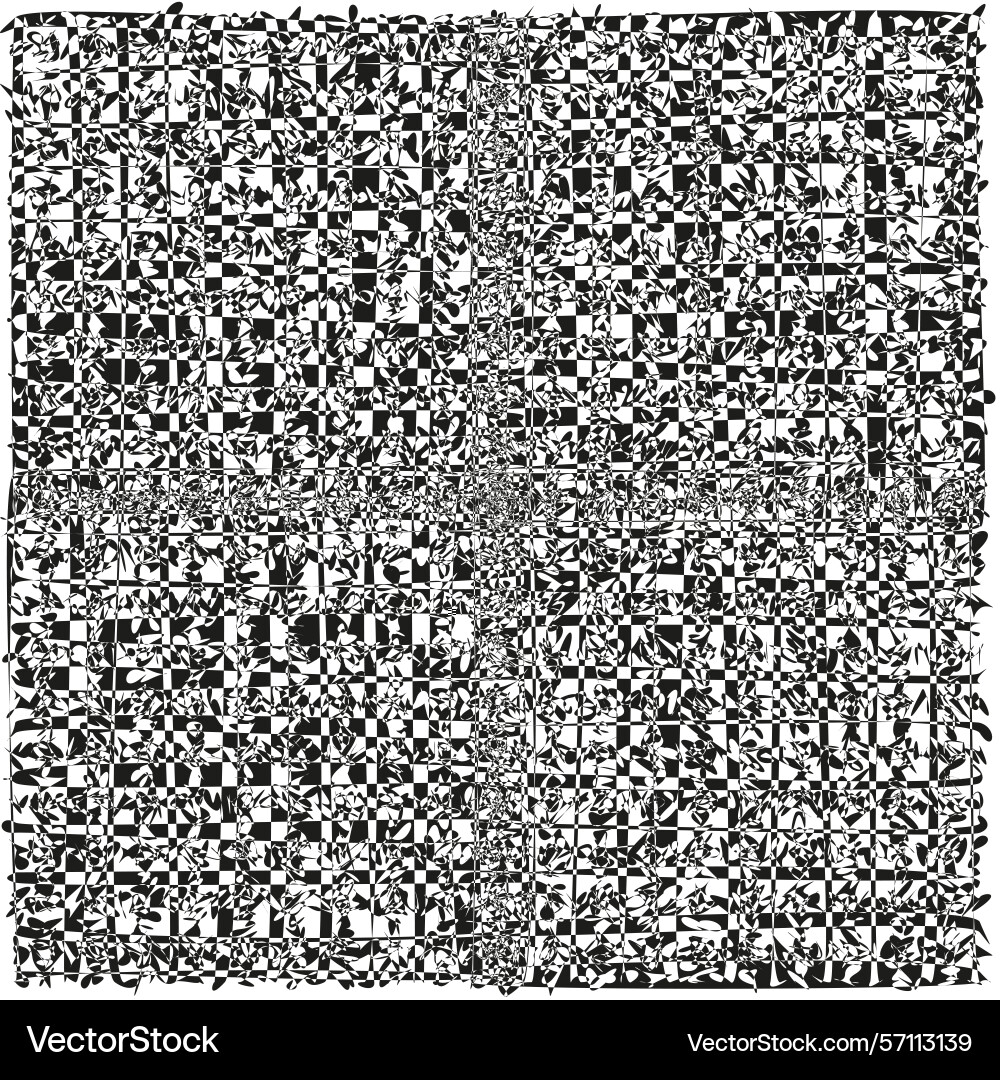 Dense pixel pattern monochrome square texture Dense pixel pattern monochrome square texture vector image