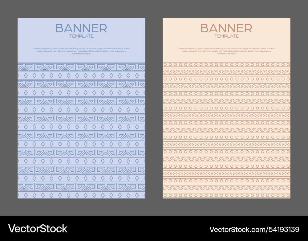 Design is patterned in an ethnic style a template Design is patterned in an ethnic style a template vector image