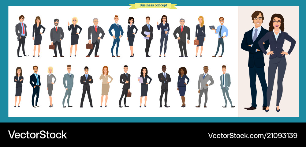 Diverse Business Team Royalty Free Vector Image