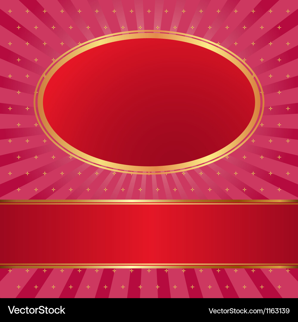 Elegant Red Rays Background with Gradient vector image