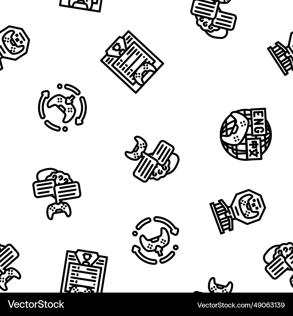 Game development software seamless pattern Game development software seamless pattern Vector Image
