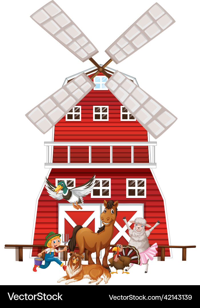 Landwirtschaft Thema mit vielen Tieren Landwirtschaft Thema mit vielen Tieren vektorbild