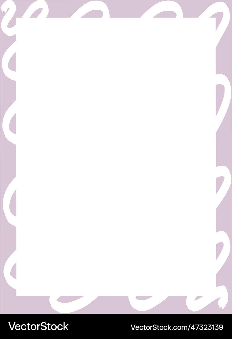 Rectangular frame on a white background Vector Image