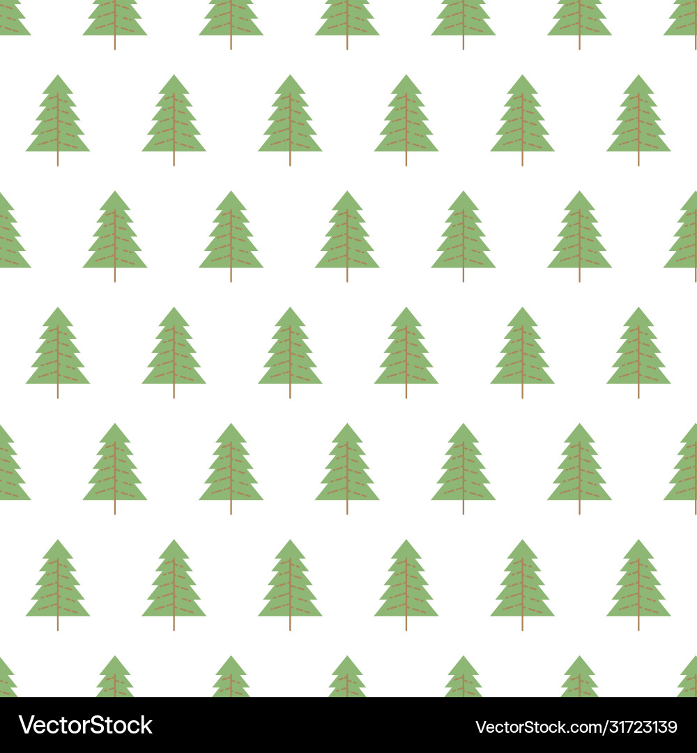 Seamless pattern with colored trees Vector Image