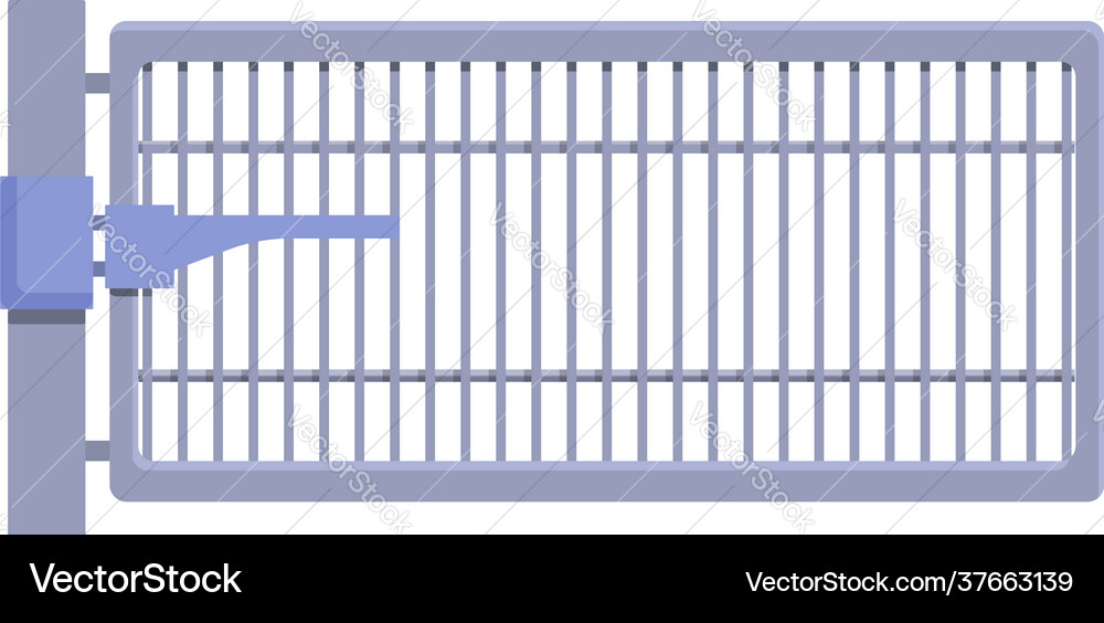Smart Gate Icon - Modern Automation Vector Image