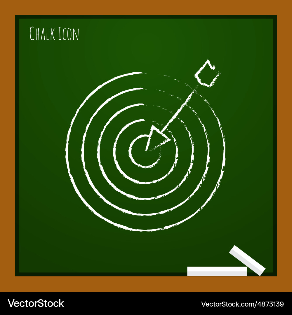 Target with dart icon eps10 vector image