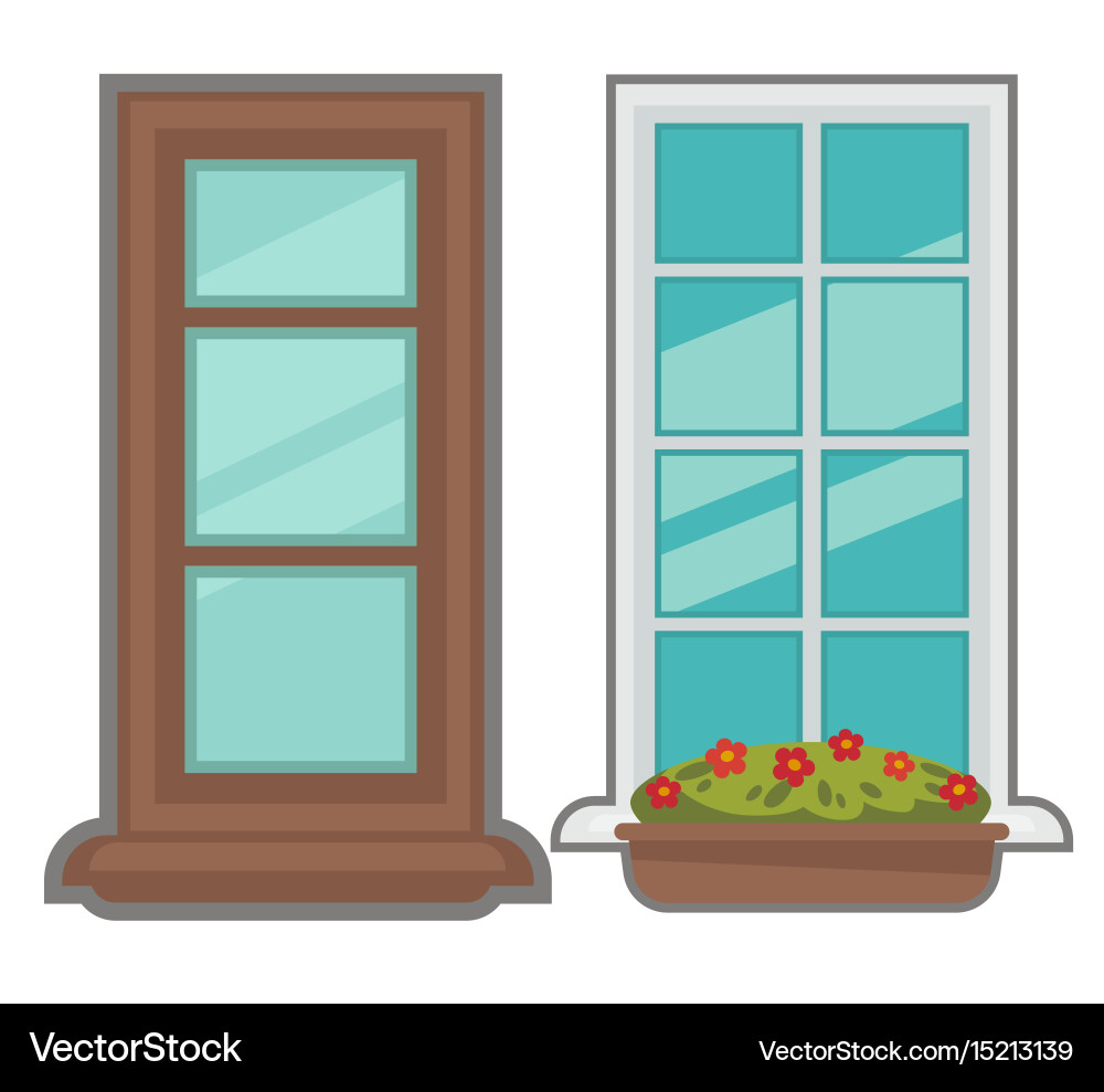 Windows collection of various types vector image