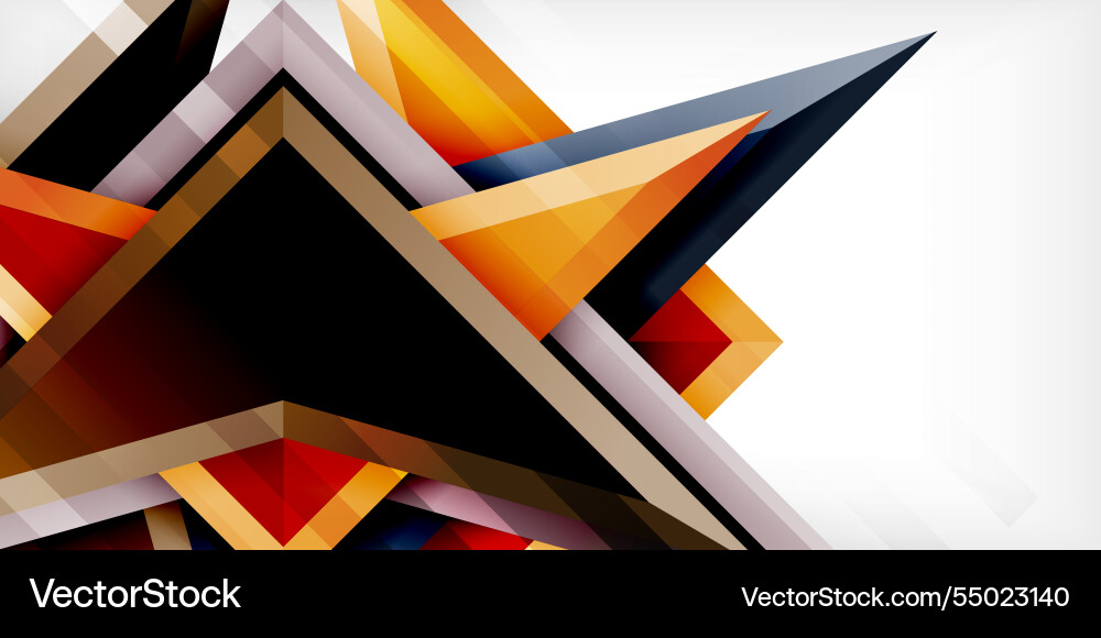 Abstract background color triangles and arrows Abstract background color triangles and arrows Vector Image