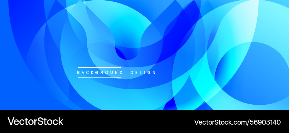 Abstract blue waves flowing shapes create dynamic Abstract blue waves flowing shapes create dynamic vector image