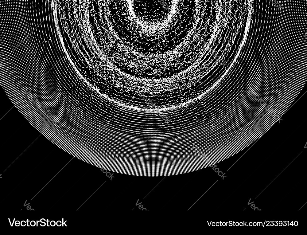 Abstract circular background with dynamic dots Abstract circular background with dynamic dots vector image