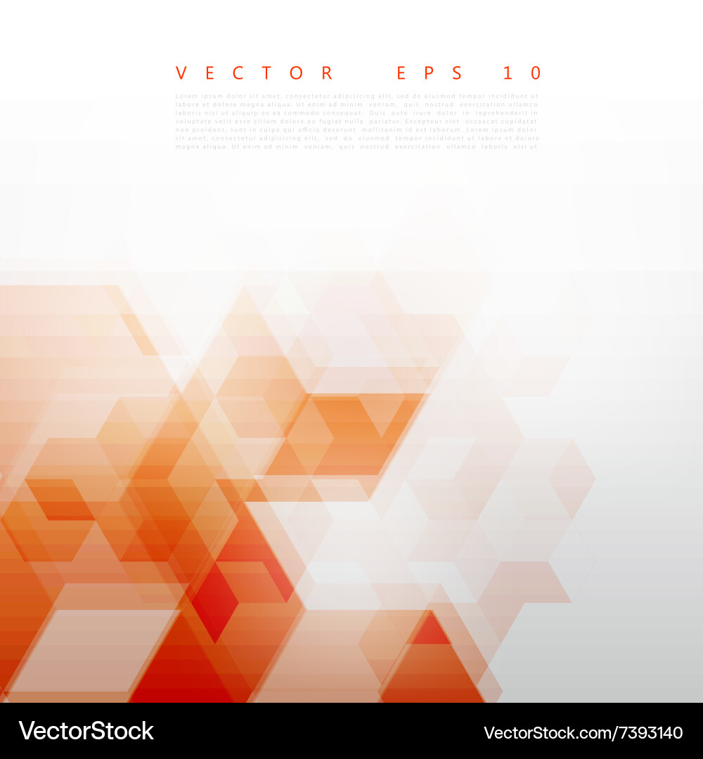 Abstract design hexagonal background vector image