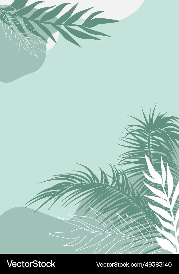 Abstract minimalistic background in soft green vector image