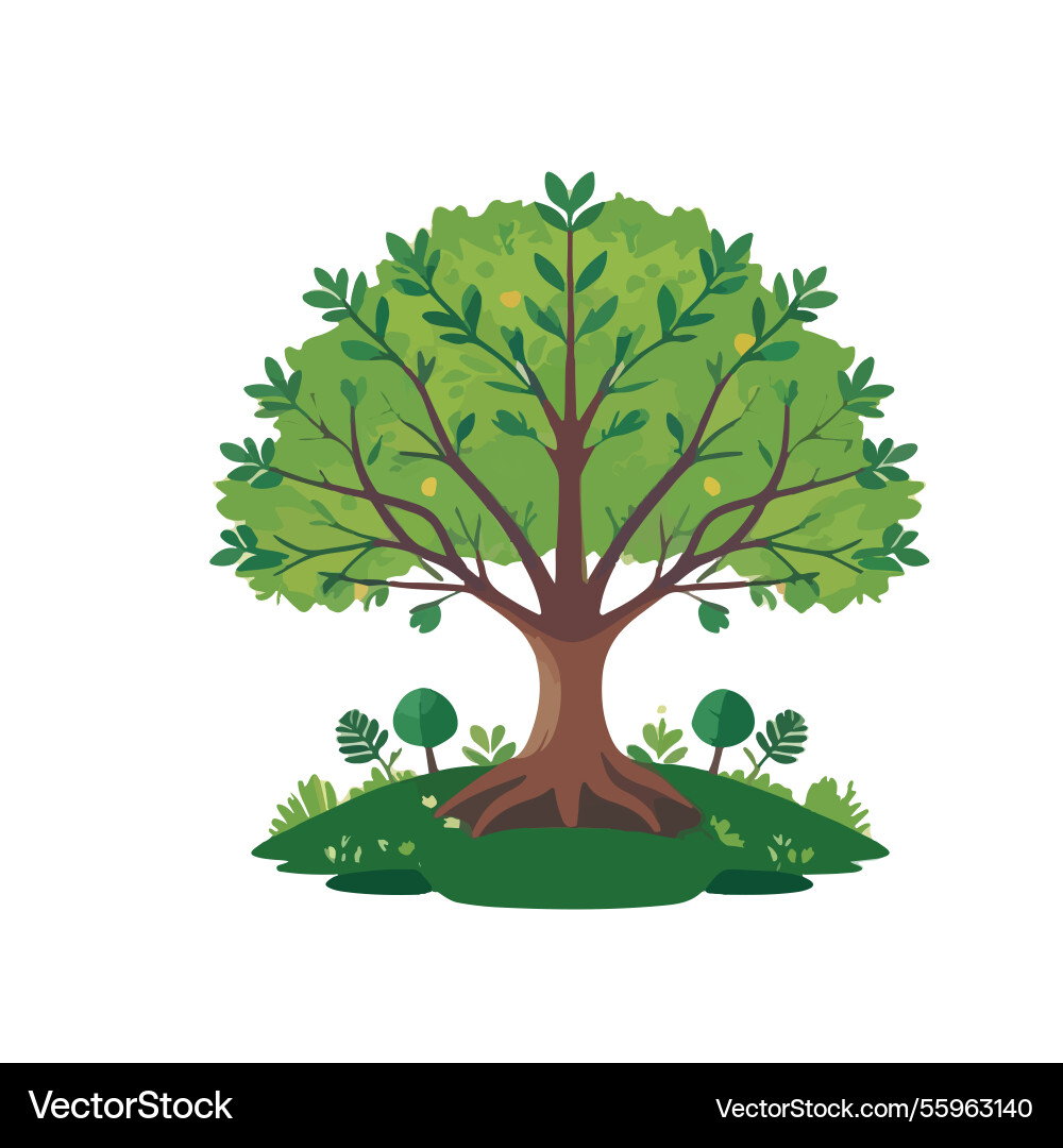 Ai-generated a large tree Vector Image