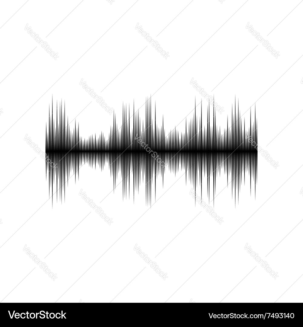 Audio Waveform Spectrum vector image