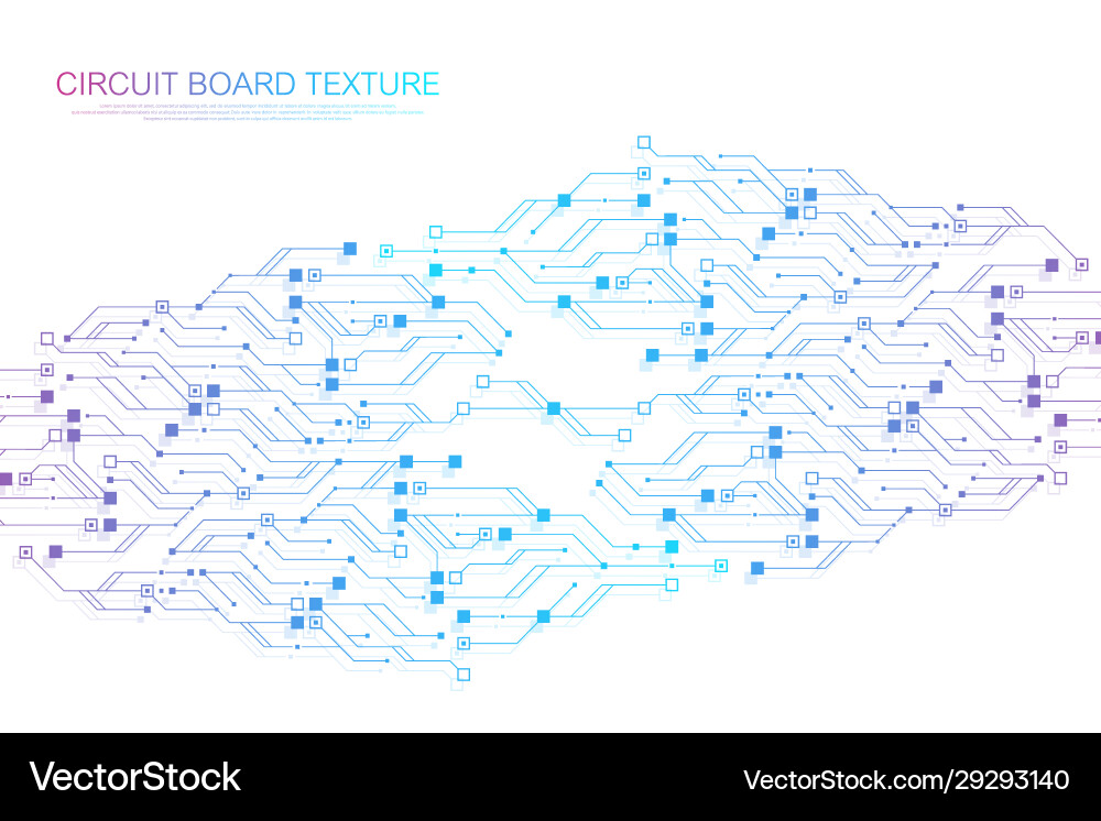 Circuit Board Technology Texture Vector Image