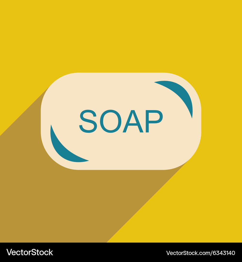Flat with shadow icon and mobile application vector image