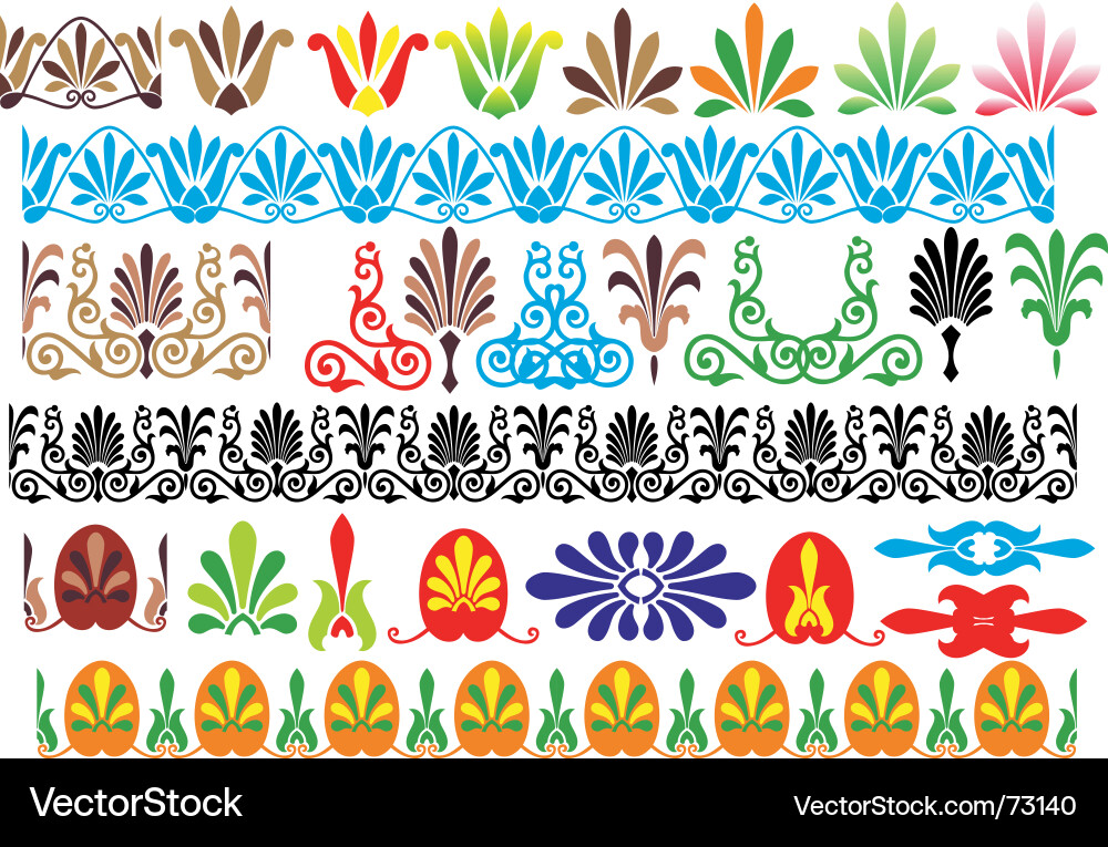 Flower pattern design vector image