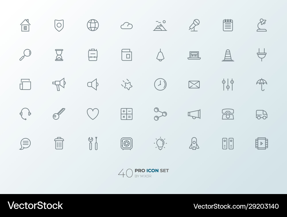 Line art simple icon set for web and applications Line art simple icon set for web and applications vector image