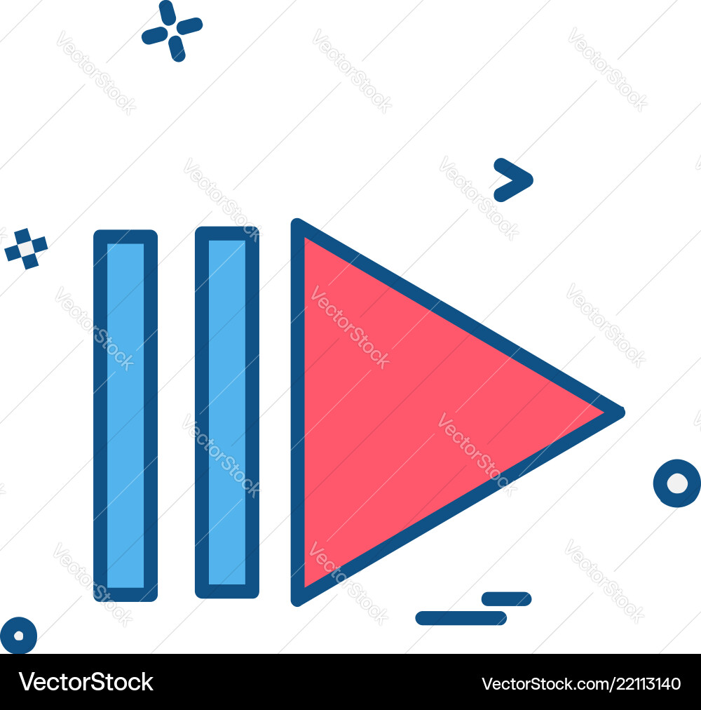 Next button icon design Next button icon design vector image