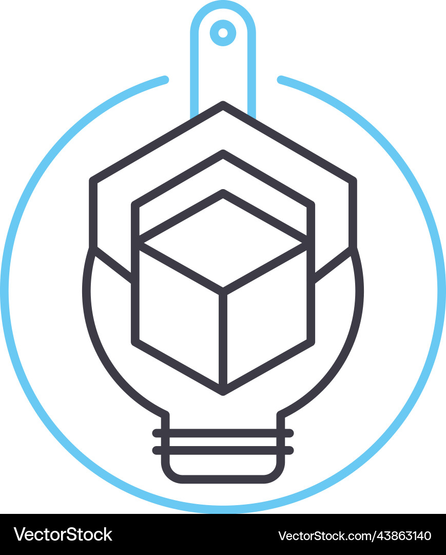 Sdk toolkit for development line icon outline Sdk toolkit for development line icon outline vector image
