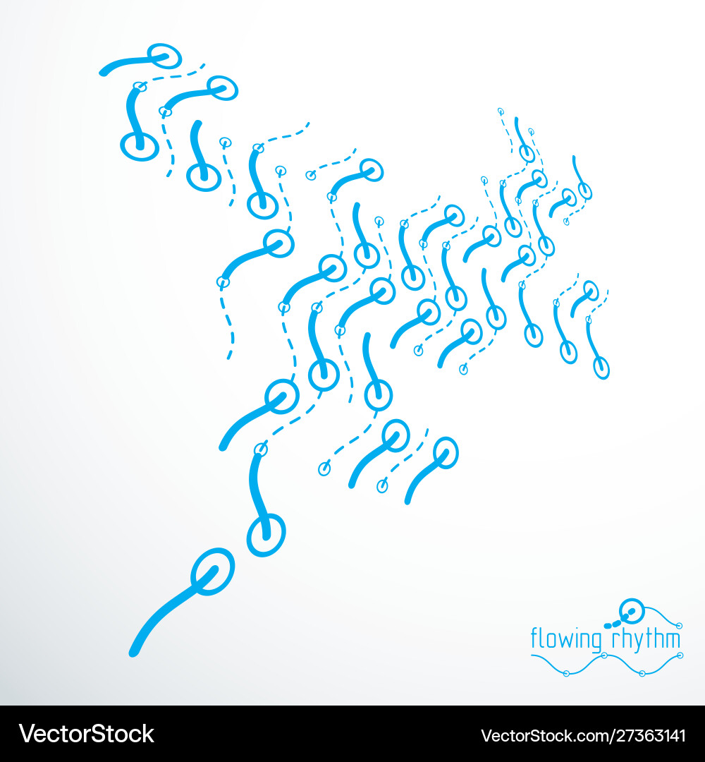 Abstract wavy lines technical cybernetic pattern Abstract wavy lines technical cybernetic pattern vector image