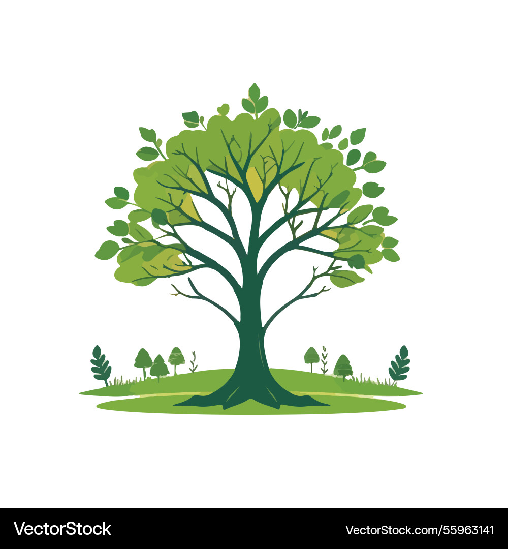 Ai-generated a large tree Vector Image