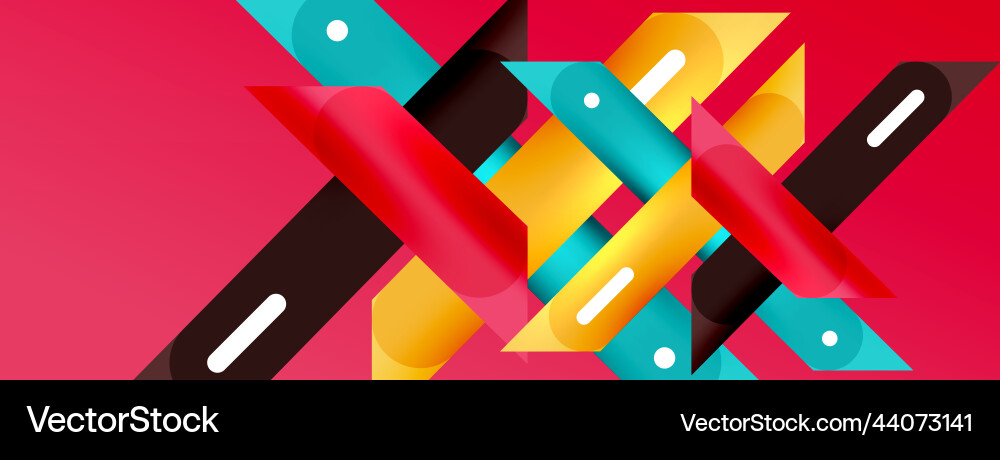 Background overlapping lines dynamic Vector Image