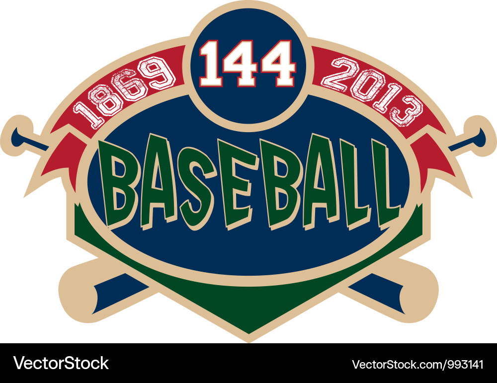 Baseball Banner Logo vector image