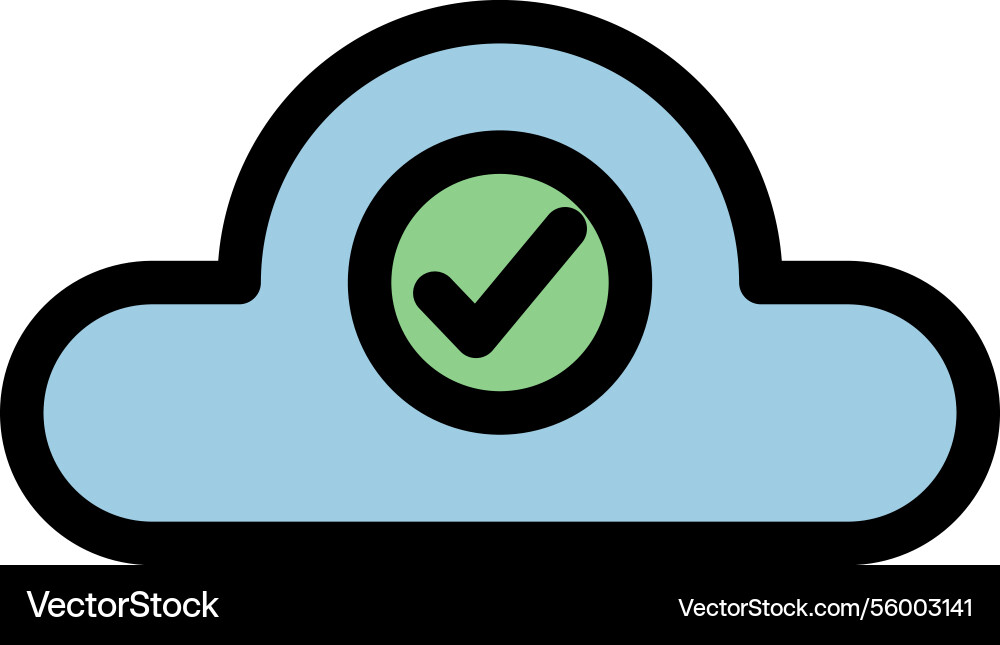 Cloud computing symbol Cloud computing symbol vector image