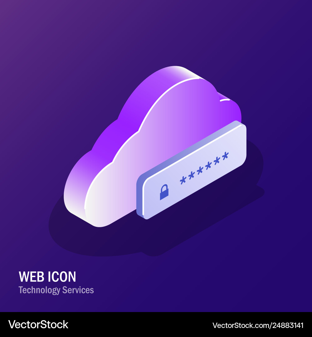 Cloud security two factor authentication Cloud security two factor authentication vector image