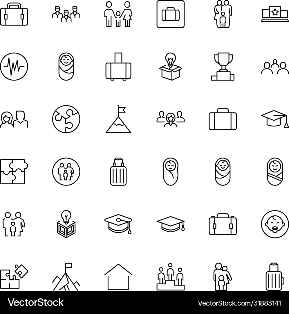 Core values icon set Core values icon set vector image