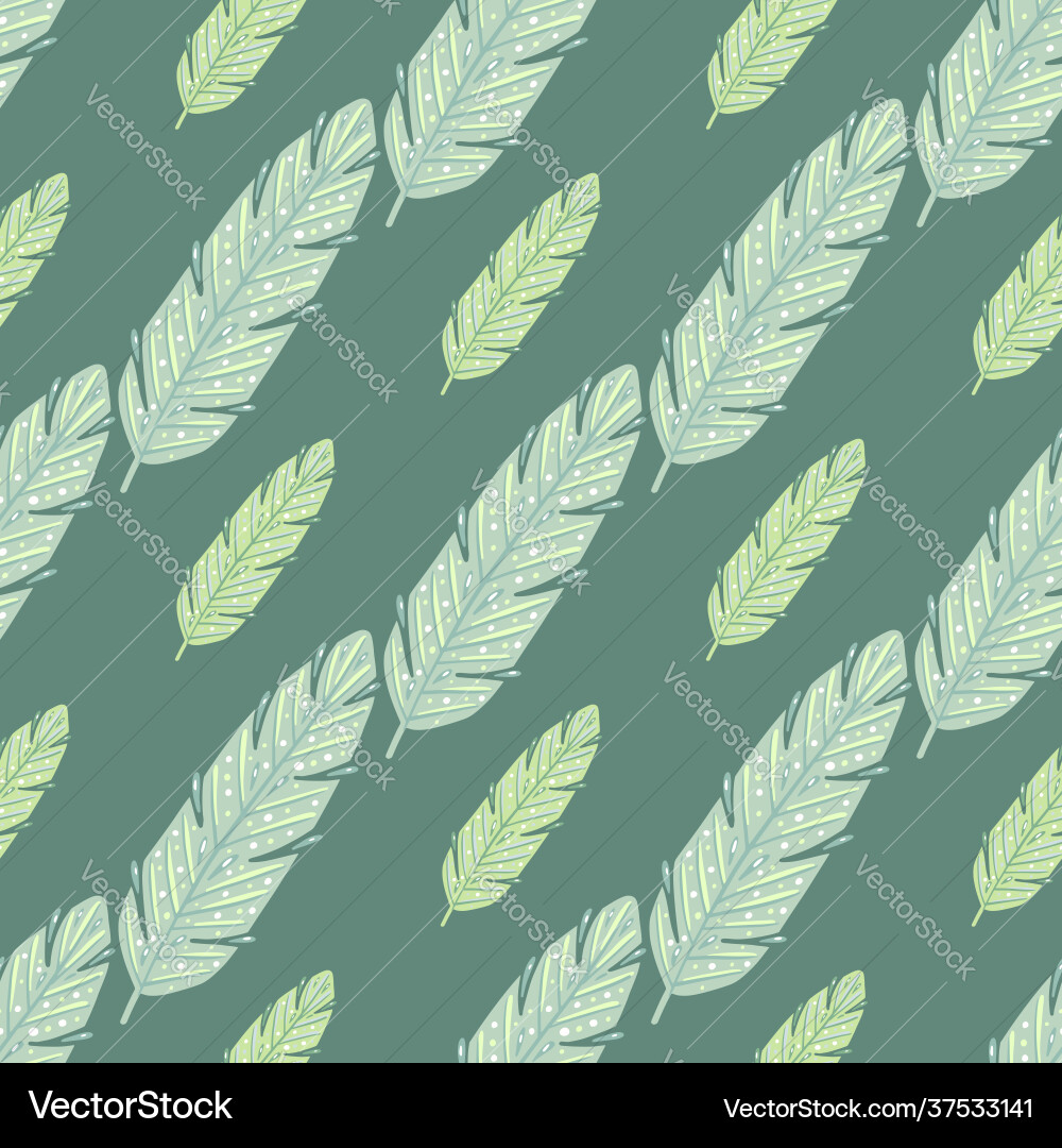 Doodle feather seamless pattern for print Doodle feather seamless pattern for print vector image