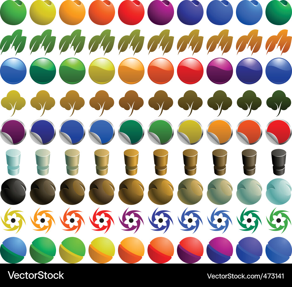 Logo elements Vector Image