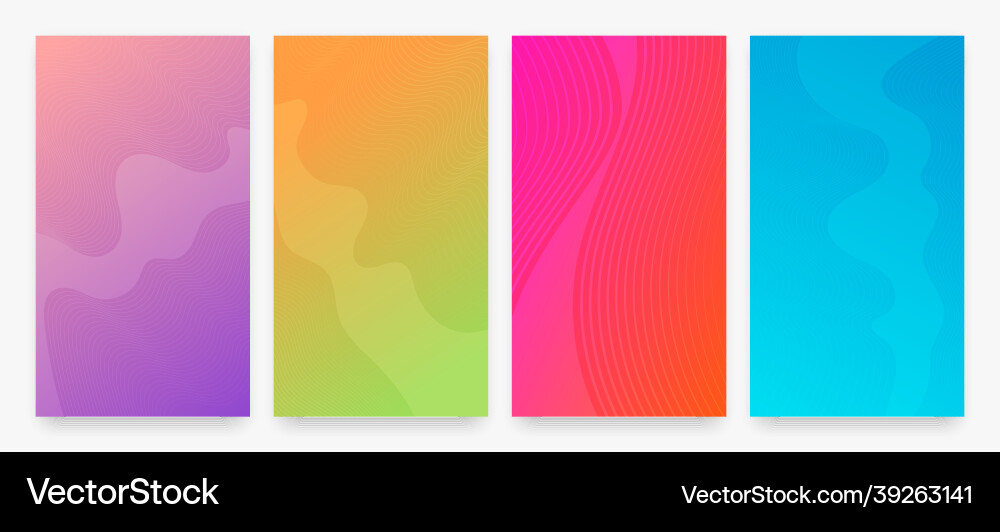 Modern colorful gradient background with lines Modern colorful gradient background with lines vector image