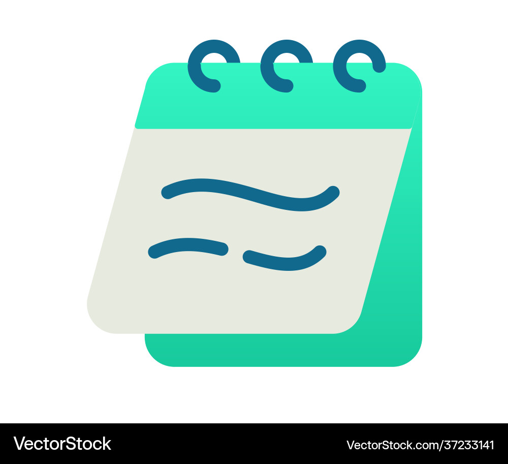 Notebook Notizen Notizblock einzelne isolierte Symbol Notebook Notizen Notizblock einzelne isolierte Symbol vektorbild