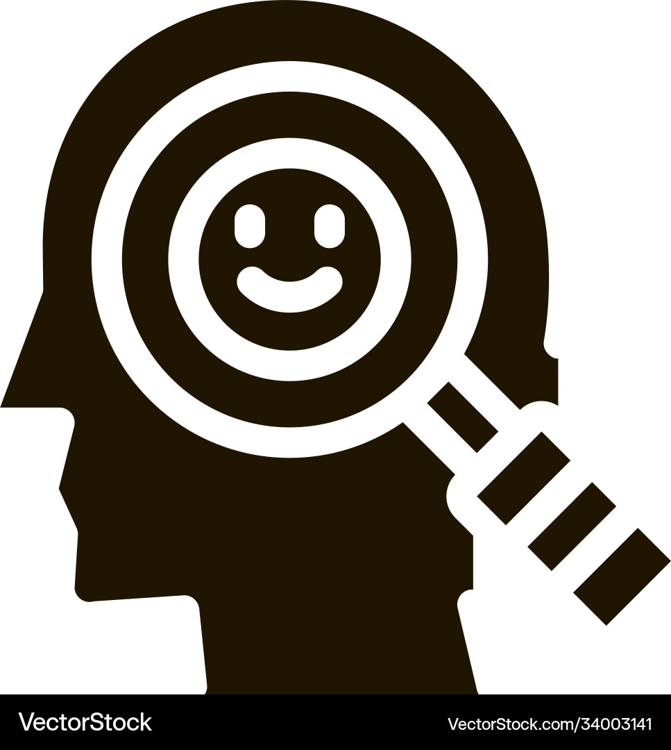 Optimistisches Denken von Biohacking-Ikone Optimistisches Denken von Biohacking-Ikone vektorbild