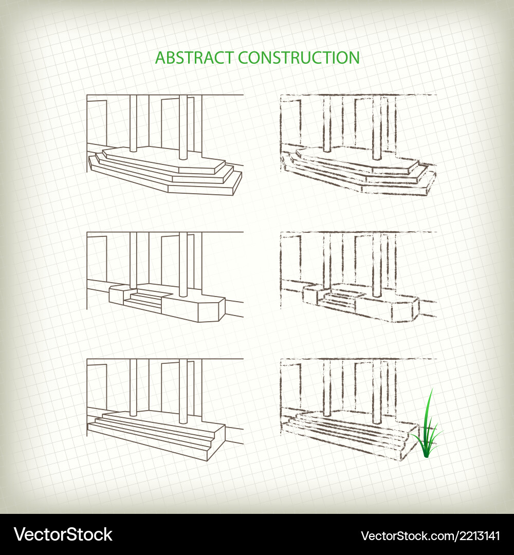 Scribble and sketch stoops Vector Image