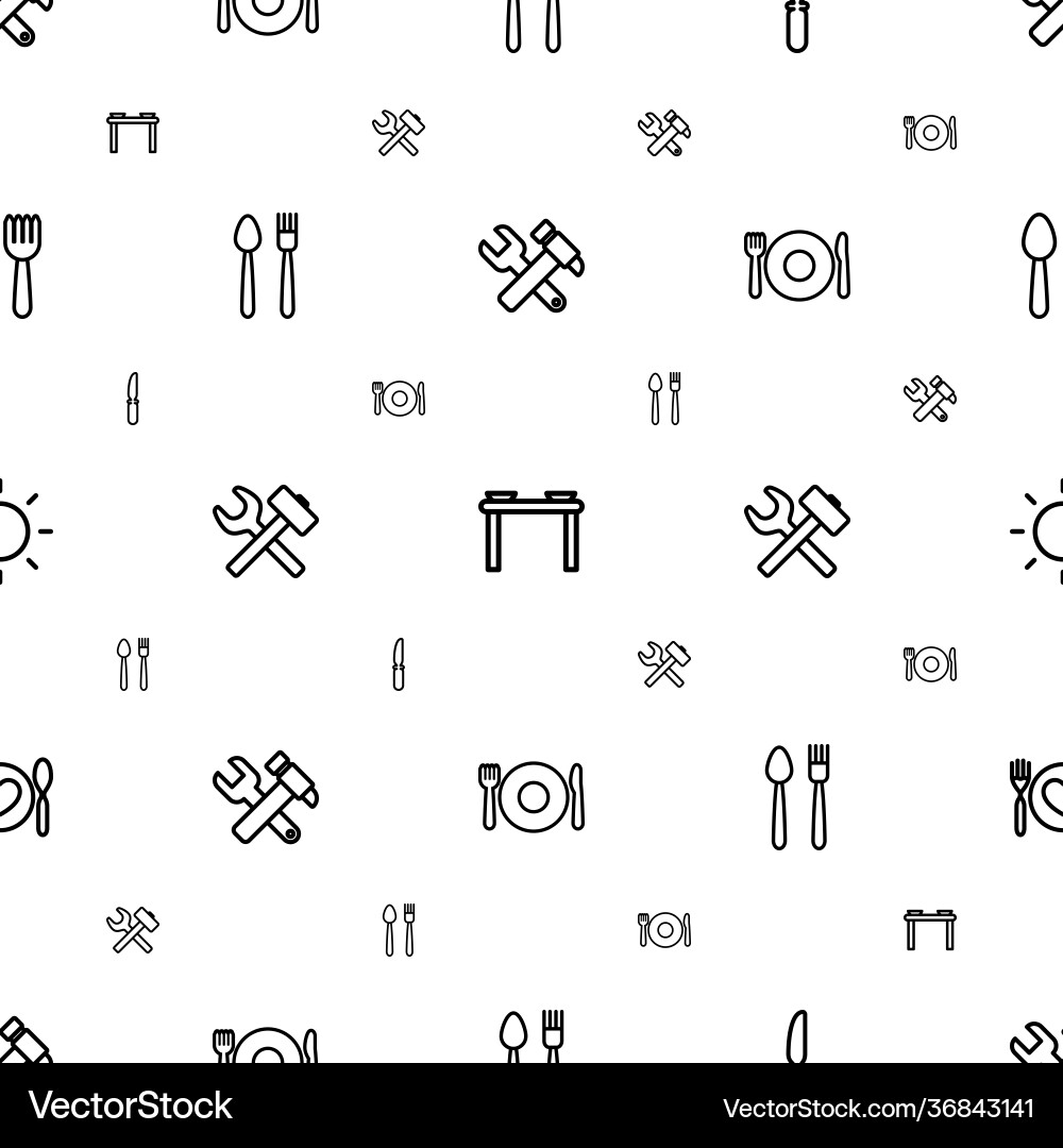 Setting icons pattern seamless white background Vector Image