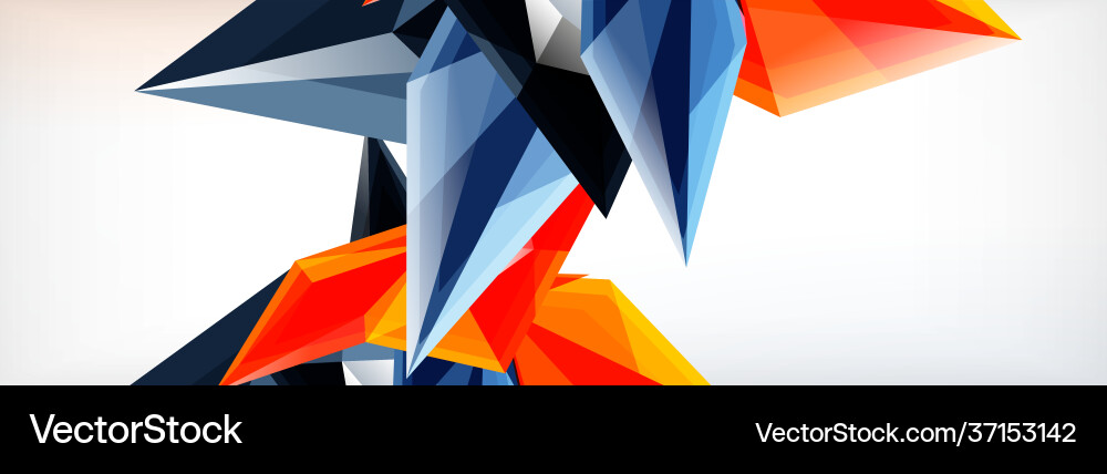 3d triangles and pyramids abstract 3d triangles and pyramids abstract vector image