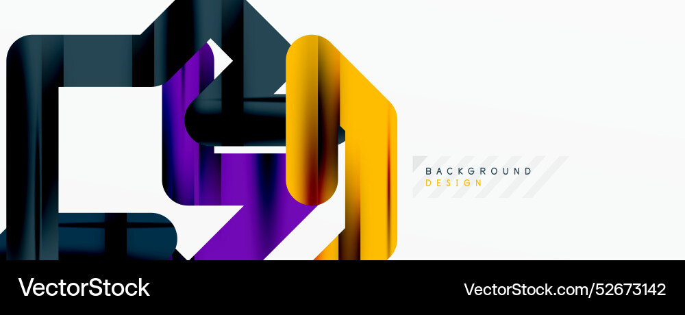 Abstract background - colorful lines composition Vector Image