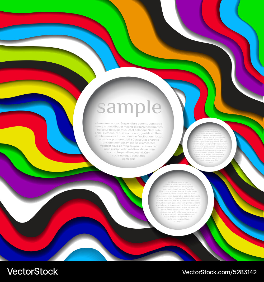 Abstract colorful lines background Vector Image
