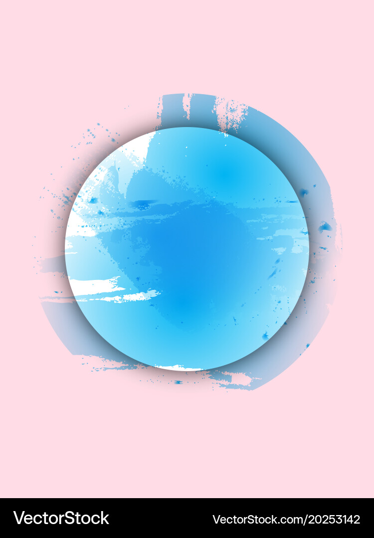 Abstract isolated colorful watercolor stain Vector Image