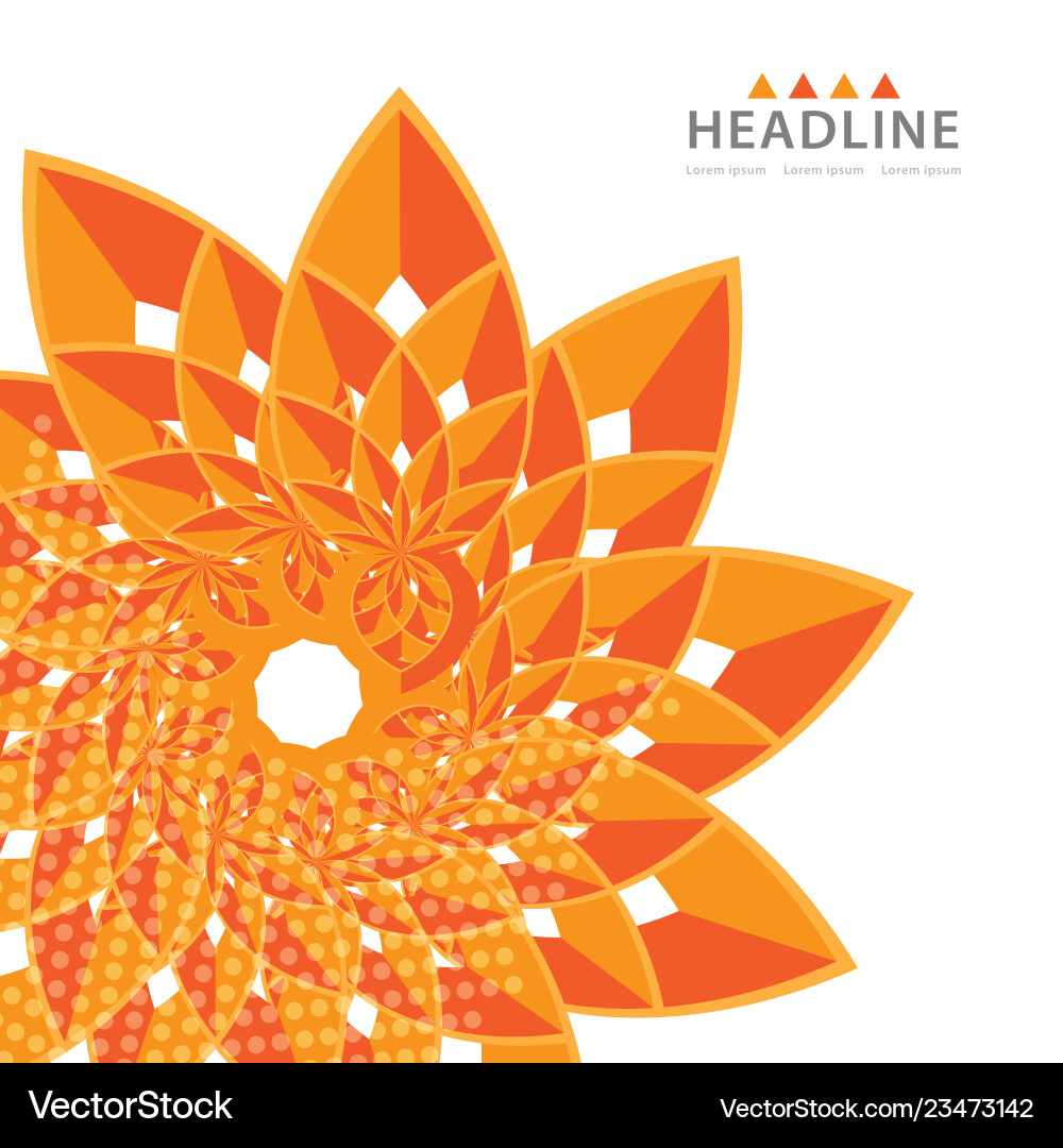 Brochure header layout template Vector Image