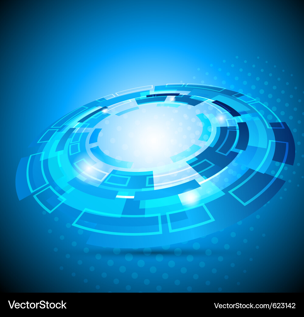 Dynamic Blue Abstract Background Vector Image