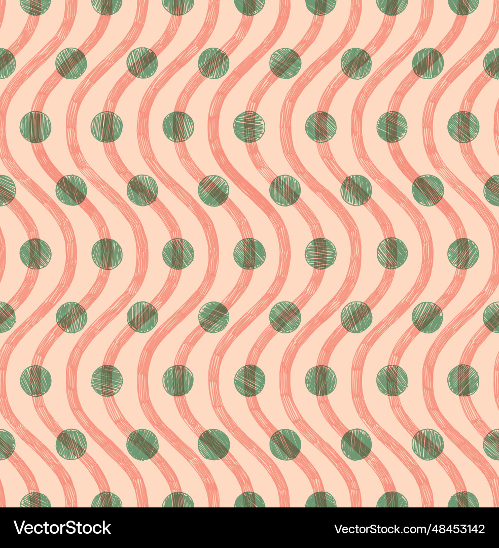 Geometric seamless pattern line and circle Geometric seamless pattern line and circle vector image