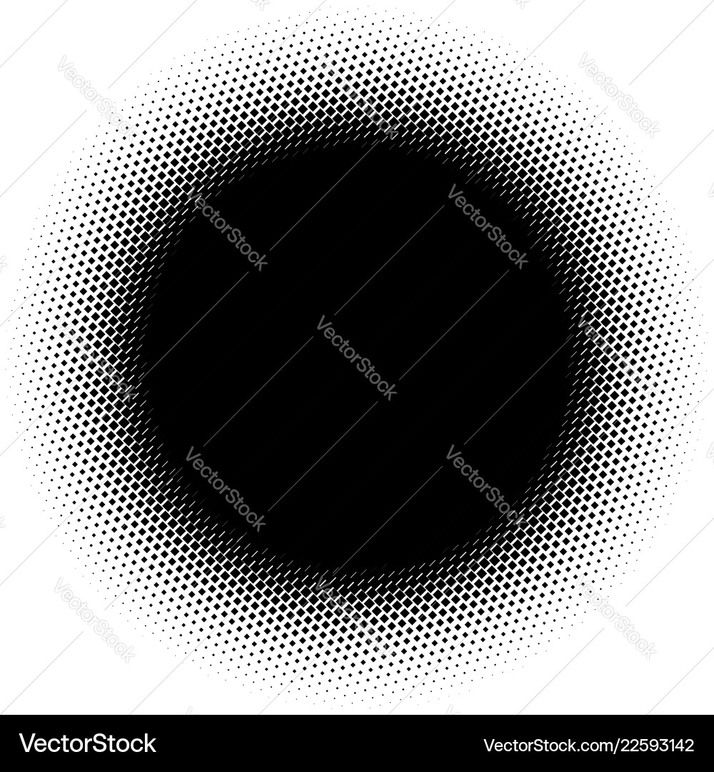 Halftone element with square or triangle instead Halftone element with square or triangle instead Vector Image